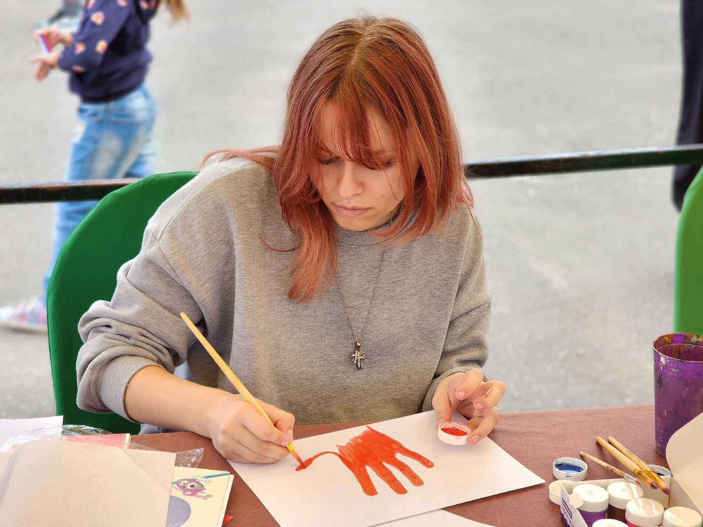 хотьково, сергиево-посадский городской округ, парк покровский, день флага россии, флешмоб в парке,