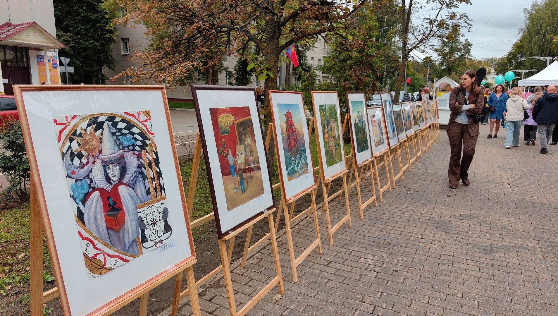 картина, выставка, живопись, графика, школа, день города,