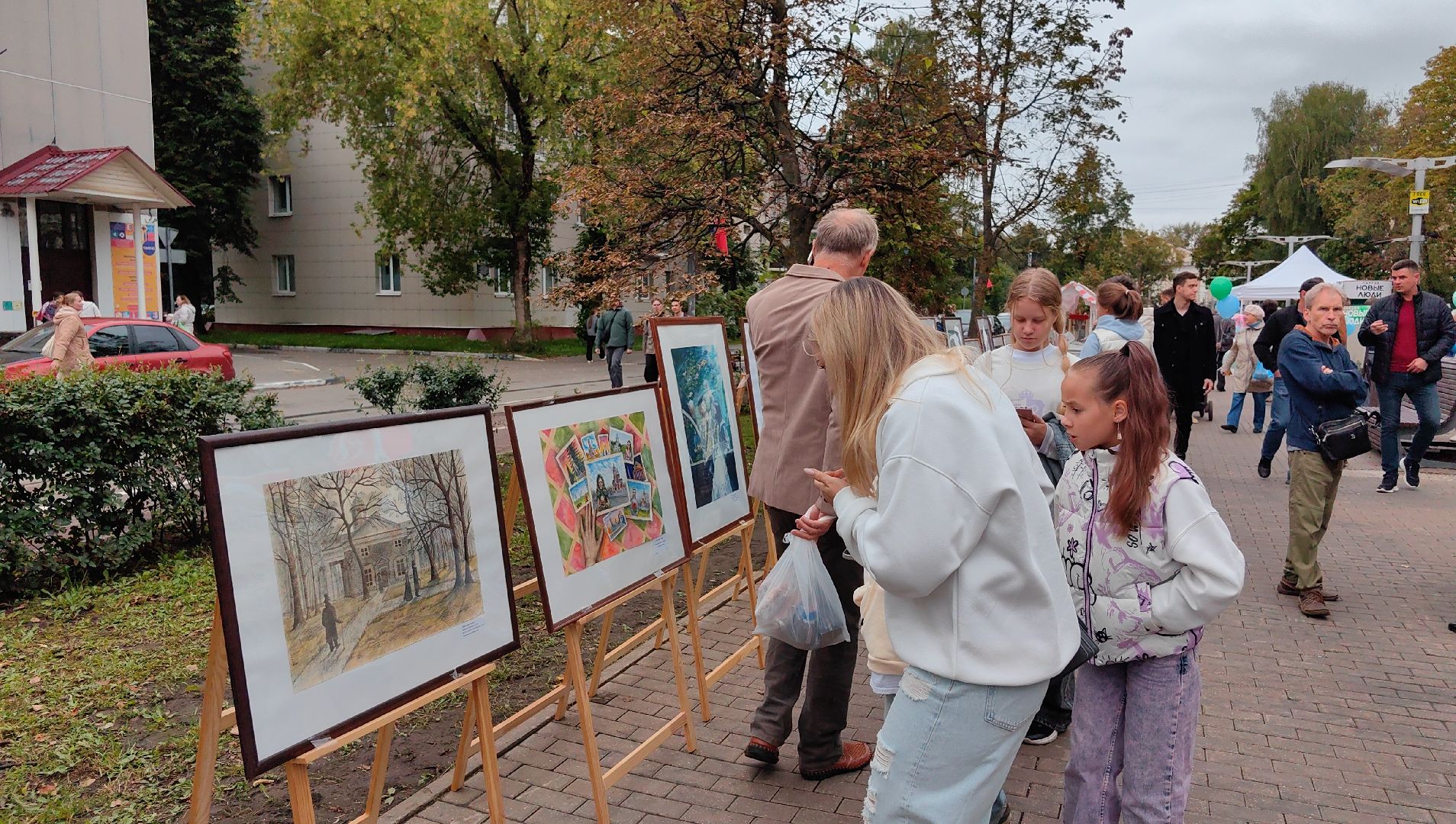 картина, выставка, живопись, графика, школа, день города,