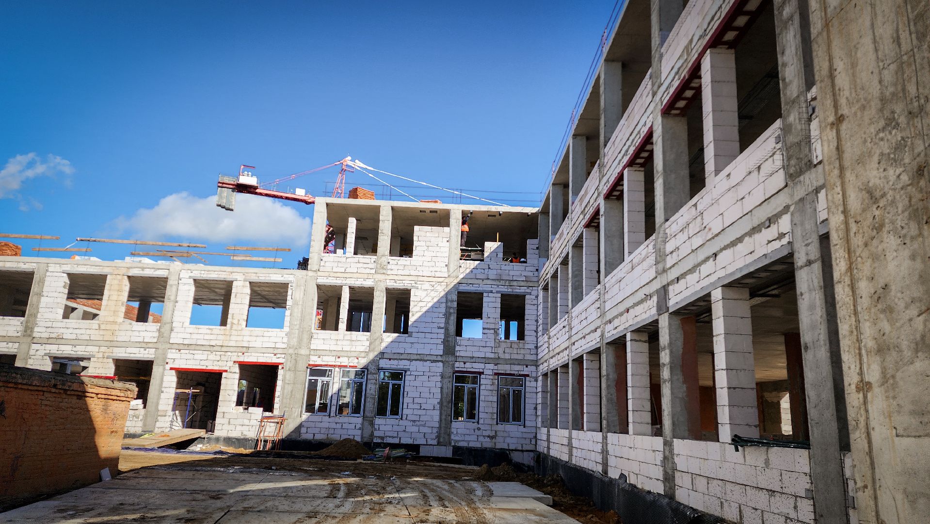 бронницы , строительство пристройки к лицею, строительство корпуса к лицею , строительство пристройки к лицею в бронницах,