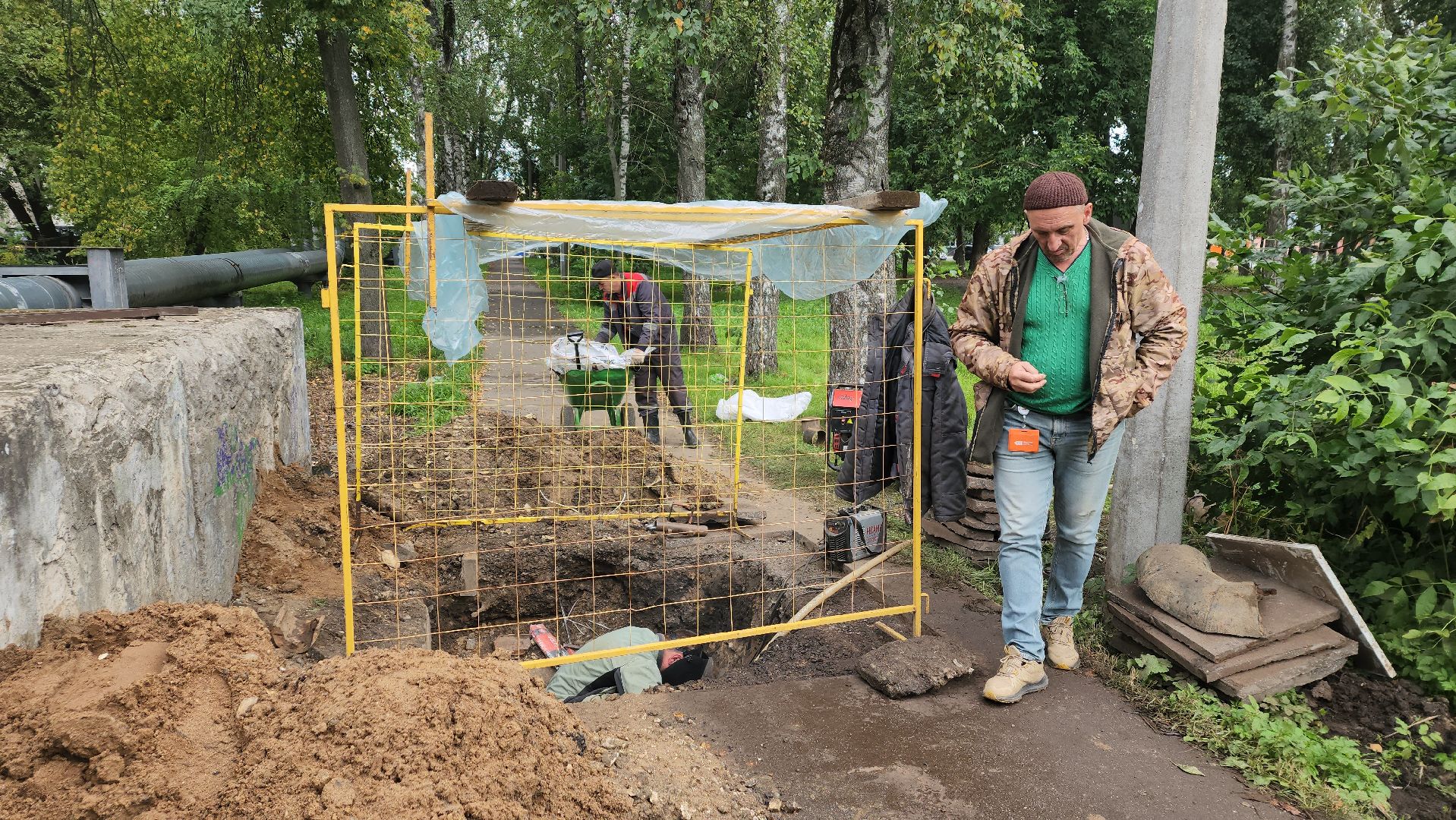 вертикалки, ивантеевка, замена труб, гвс, горячее водоснабжение, ремонт, участок, аварийная бригада, жкх,