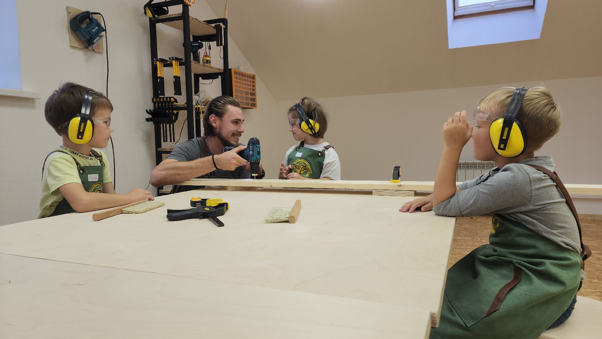 Мастерская, столярное мастерство, Лобня, Дети,