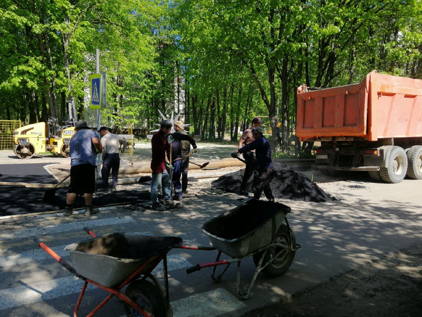 городской округ восход, дороги, благоустройство, расширение дороги, асфальтирование дорог,