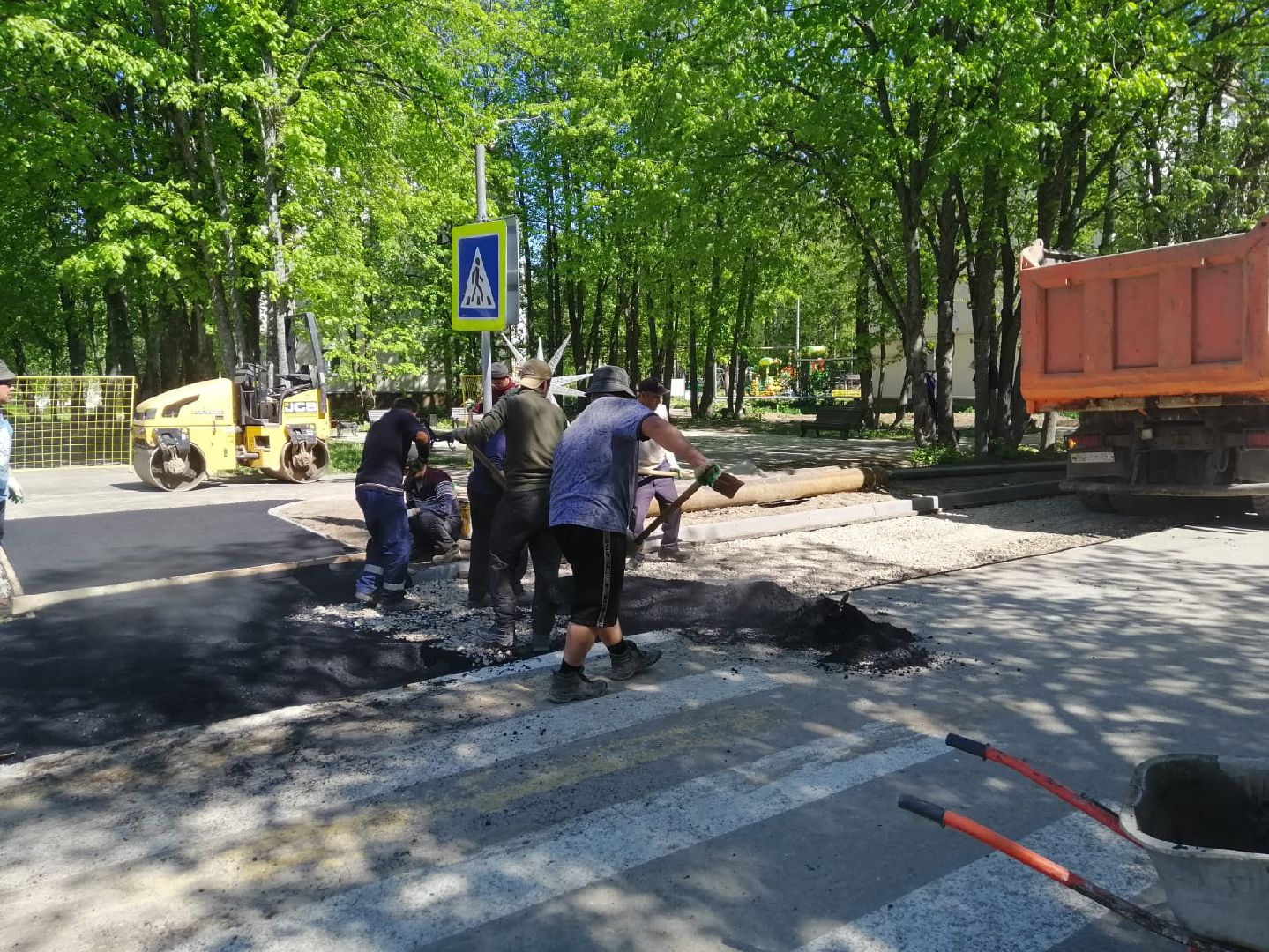 городской округ восход, дороги, благоустройство, расширение дороги, асфальтирование дорог,