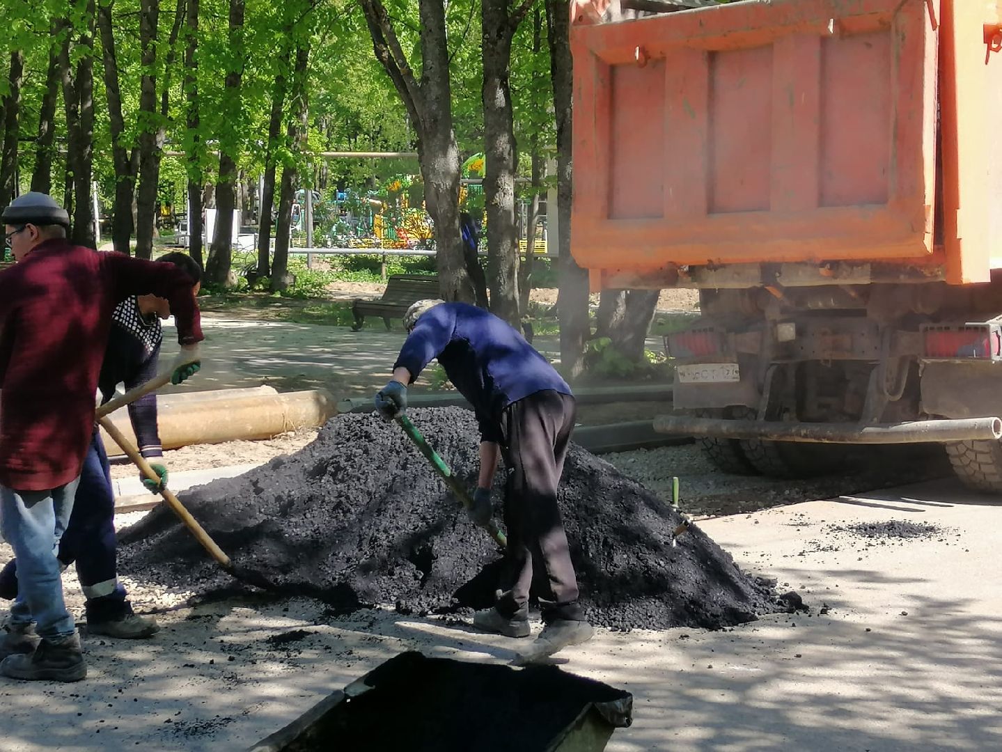 городской округ восход, дороги, благоустройство, расширение дороги, асфальтирование дорог,