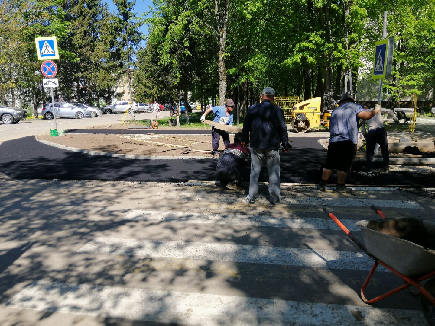 городской округ восход, дороги, благоустройство, расширение дороги, асфальтирование дорог,