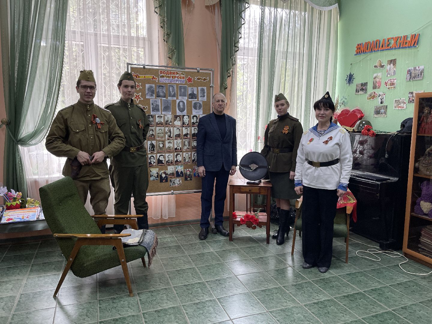 Юдино, Одинцово, День победы, Выставка, экспонаты, репринт, реплика, ветераны, Победа,