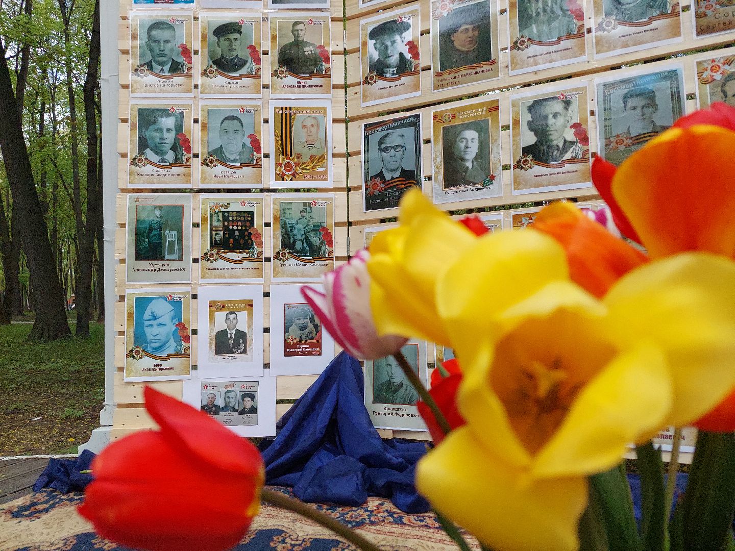 День Победы, парк, стена памяти, память