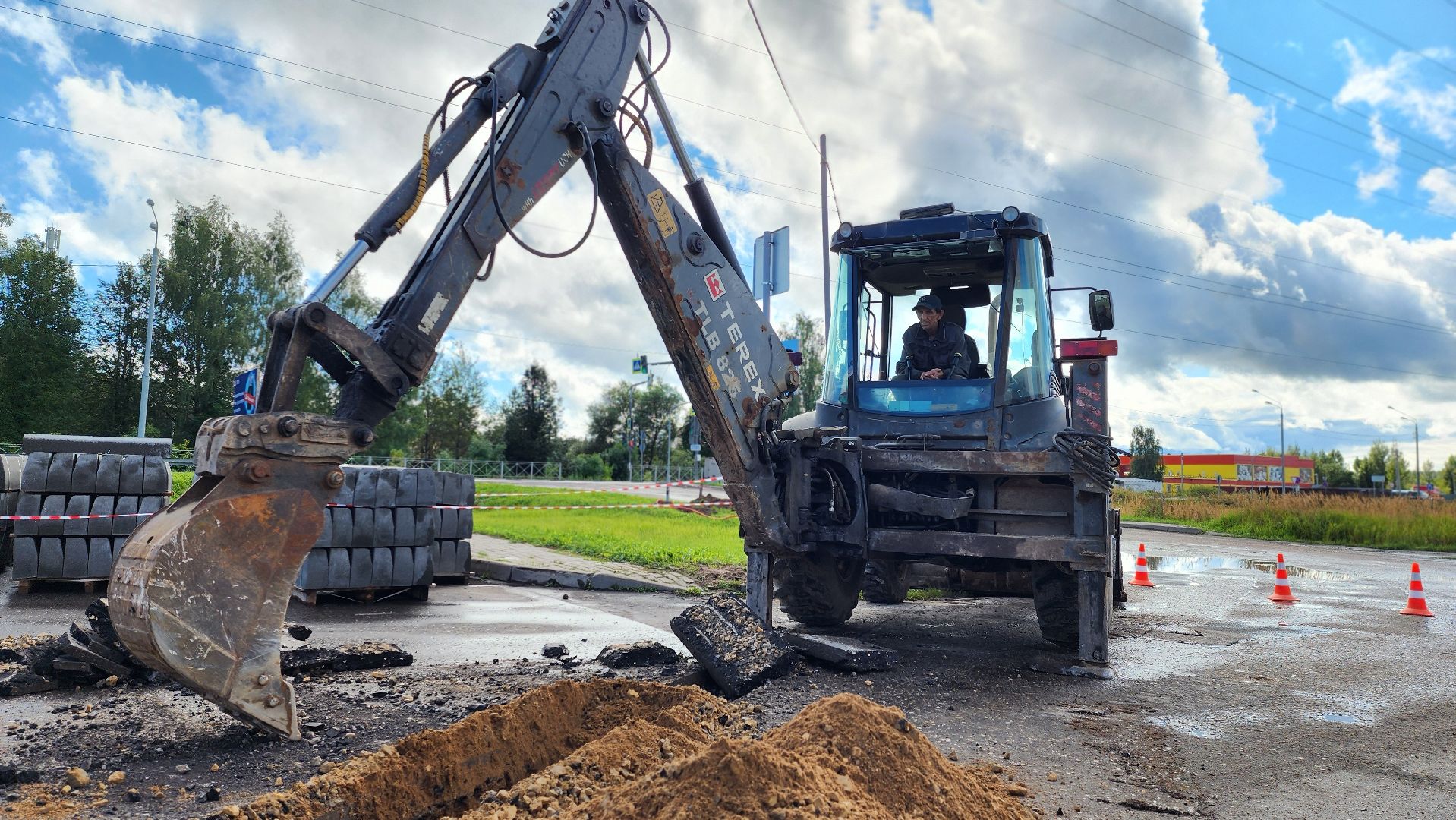руза, Северное сияние, коммунальные работы,благоустройство,