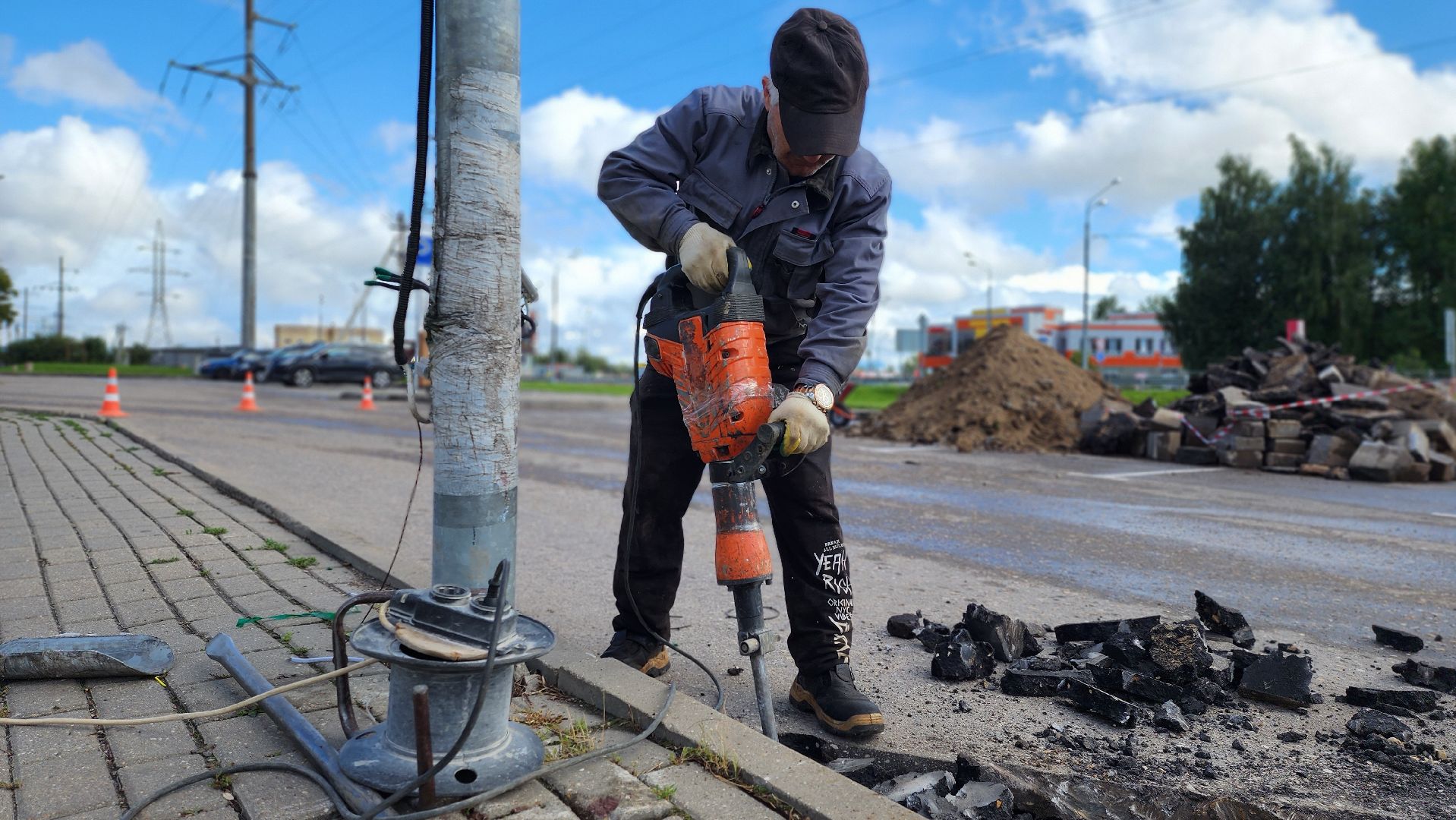 руза, Северное сияние, коммунальные работы,благоустройство,