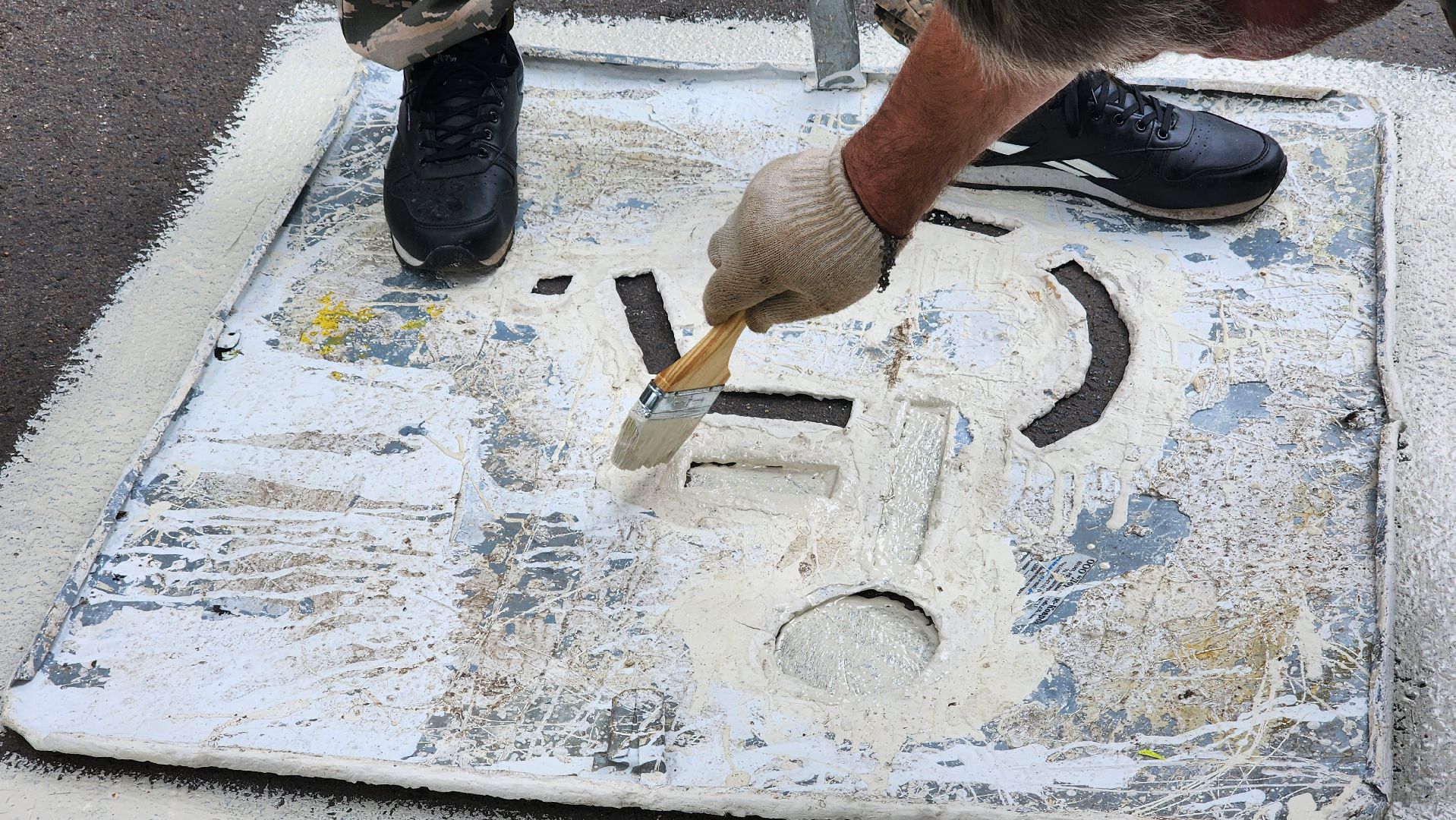 дорожная разметка, протвино, места для инвалидов,