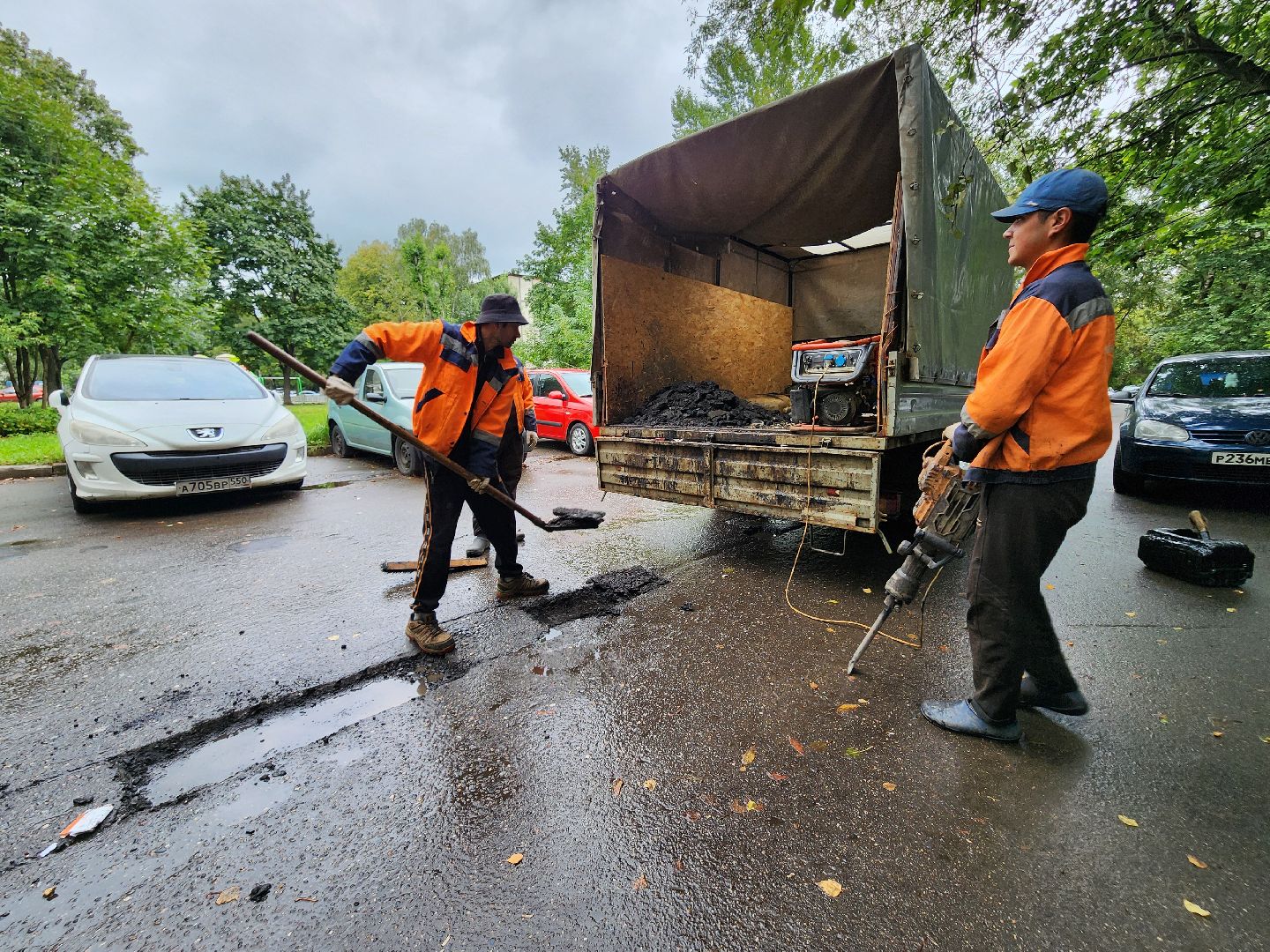 фрязино, ремонт дорог, ямочный ремонт,