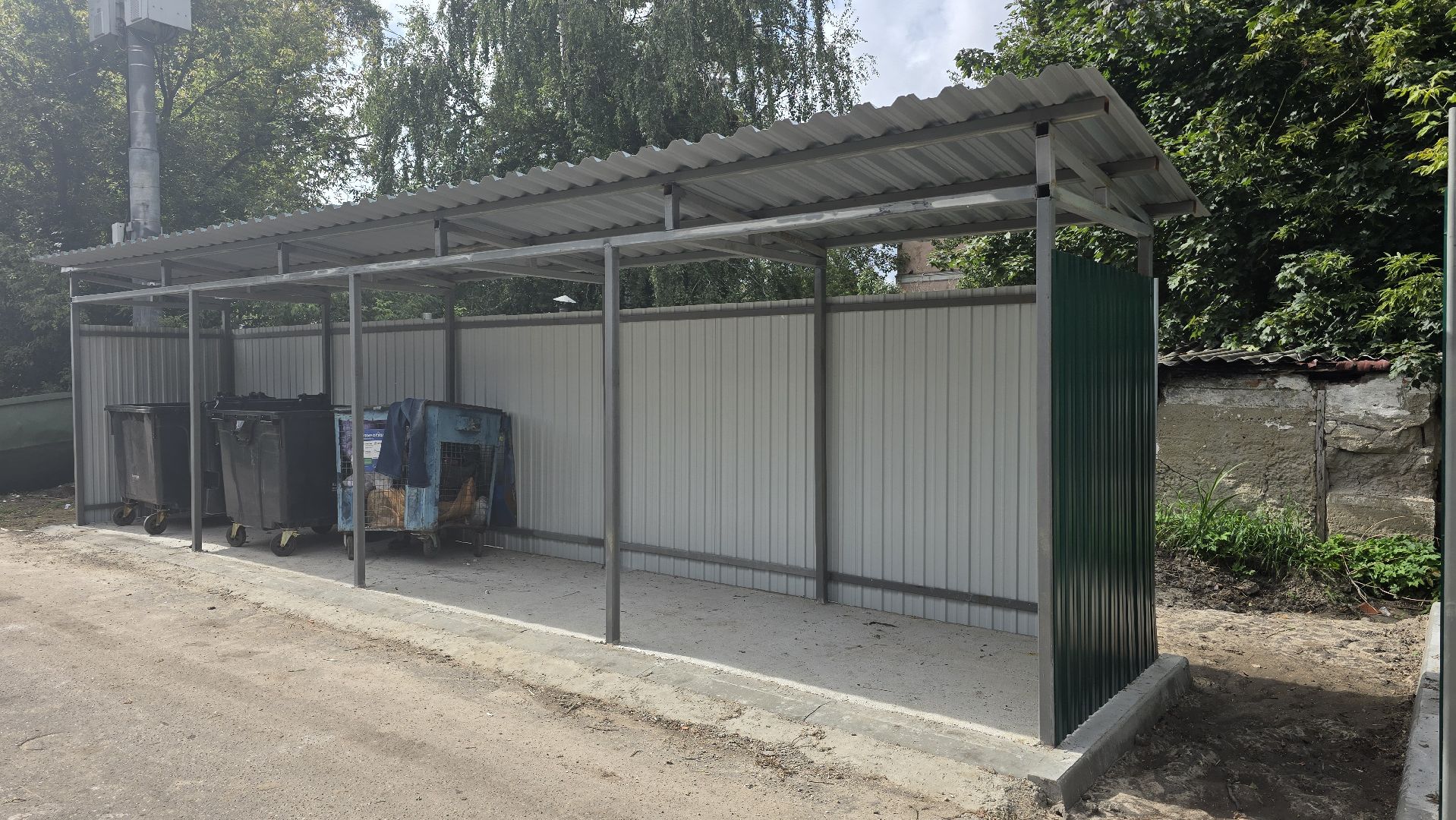 Коломна , модернизация контейнерных площадок,