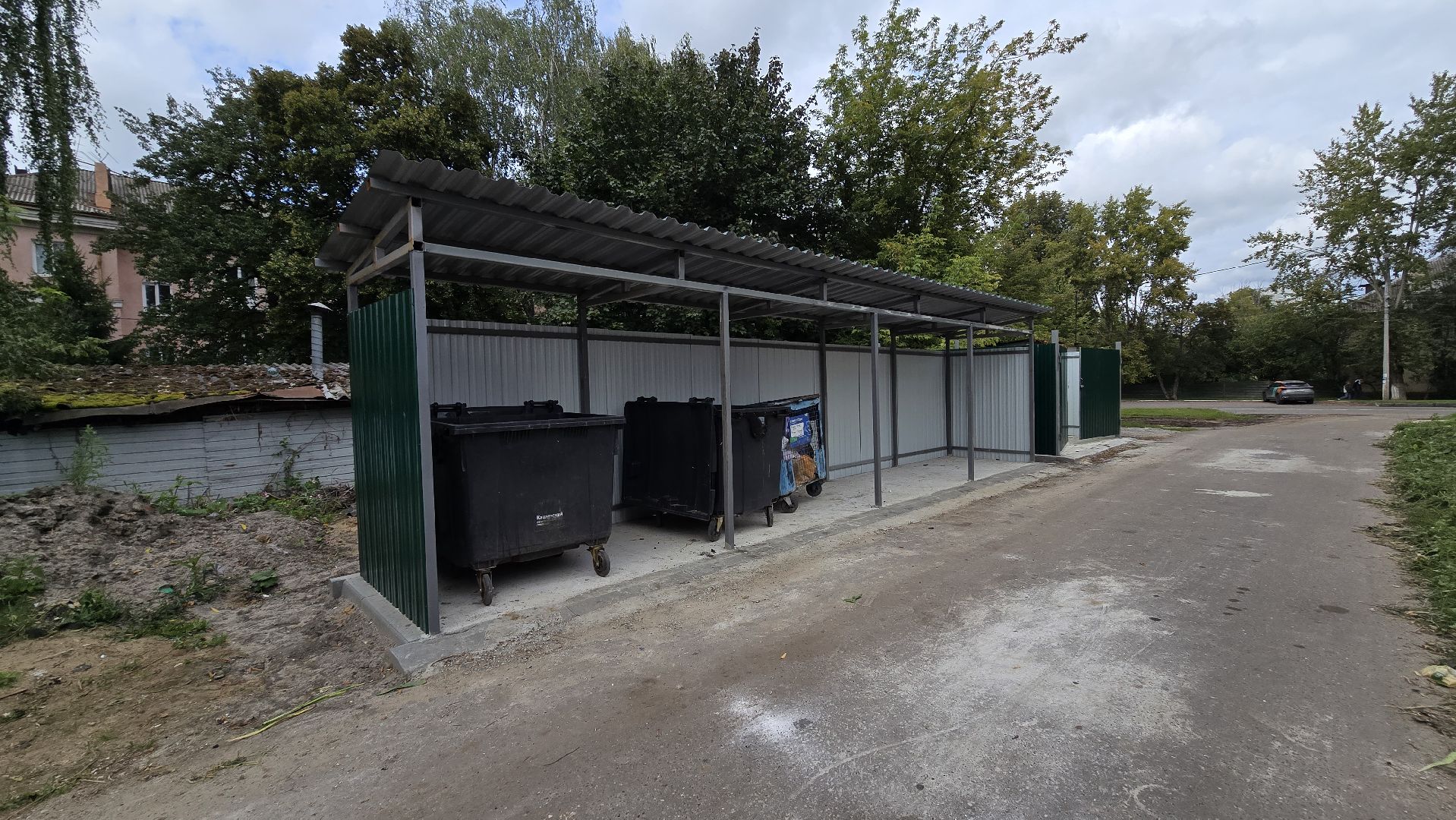 Коломна , модернизация контейнерных площадок,