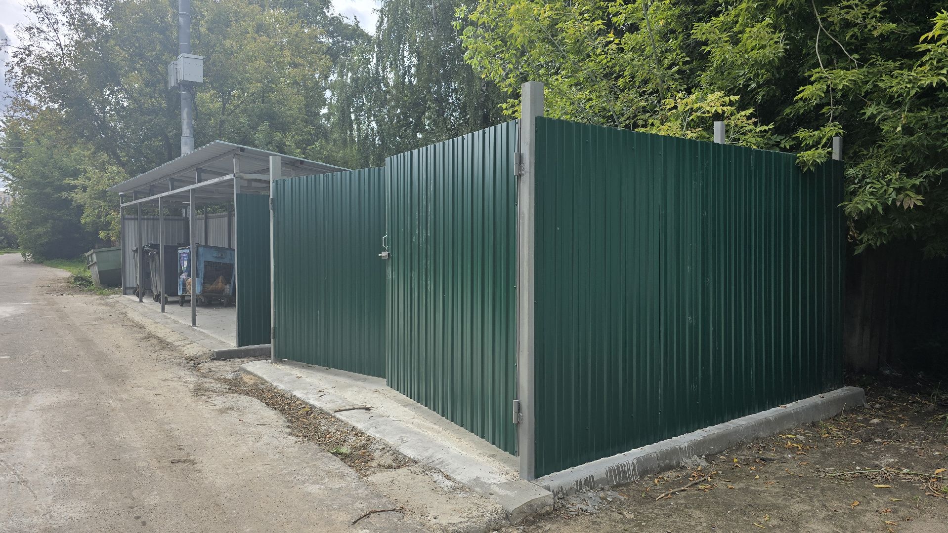 Коломна , модернизация контейнерных площадок,