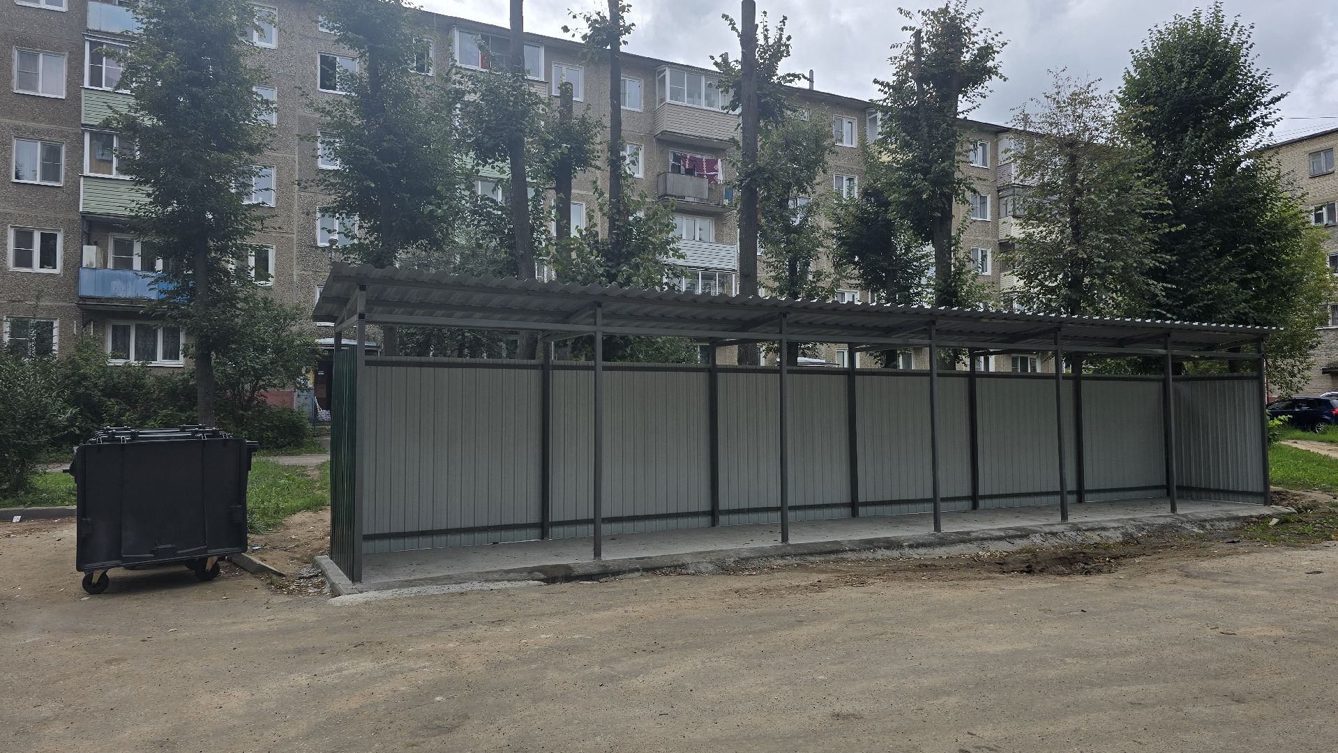 Коломна , модернизация контейнерных площадок,