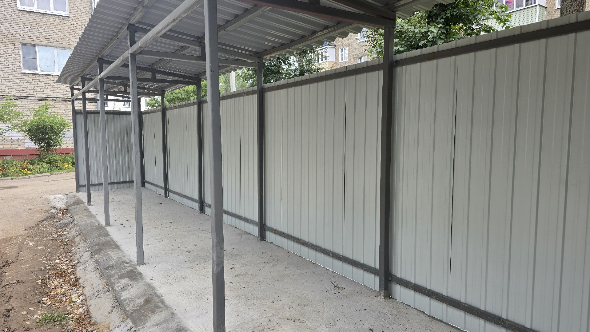 Коломна , модернизация контейнерных площадок,