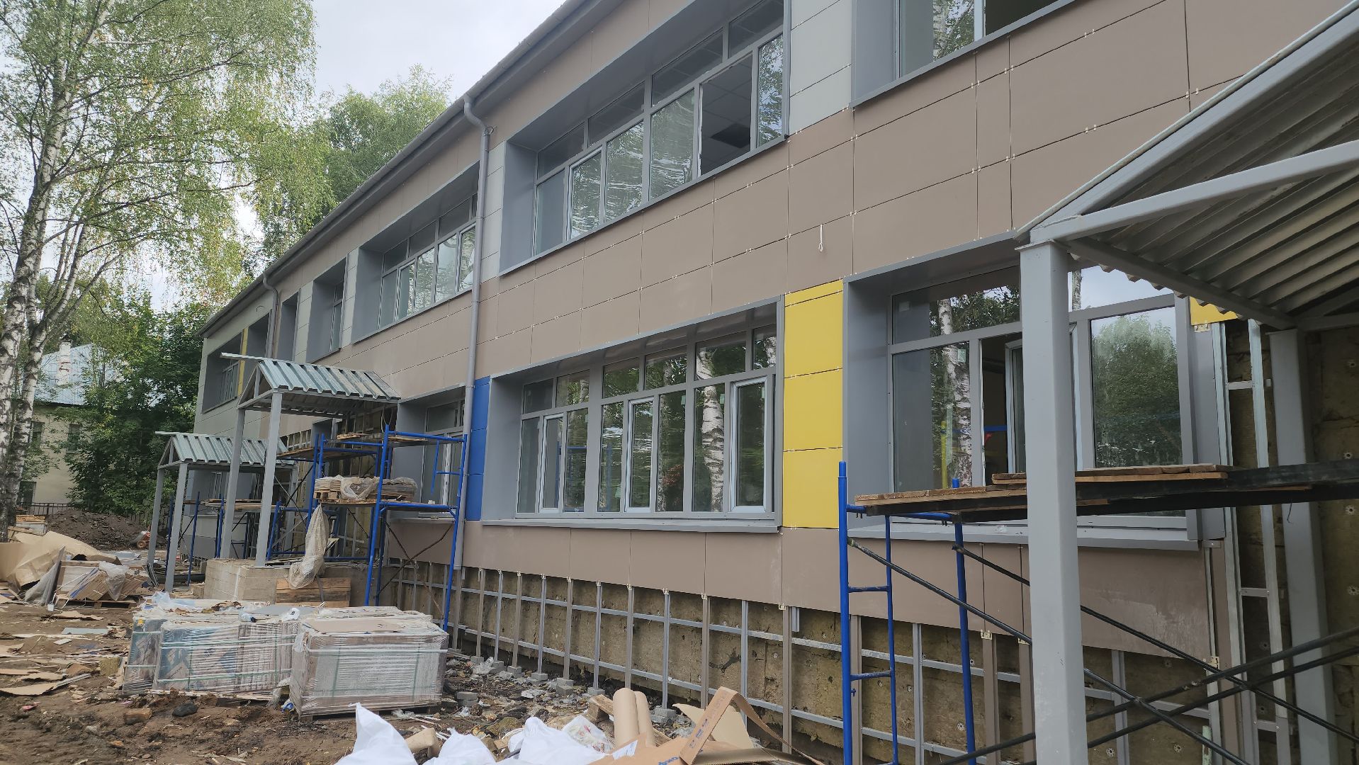 долгопрудный, детский сад, капремонт, входные группы,