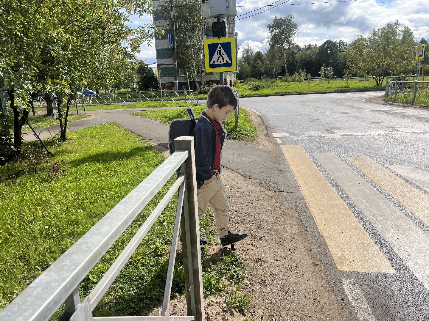 Запрудня , Дороги пешеход, талдомский городской округ,