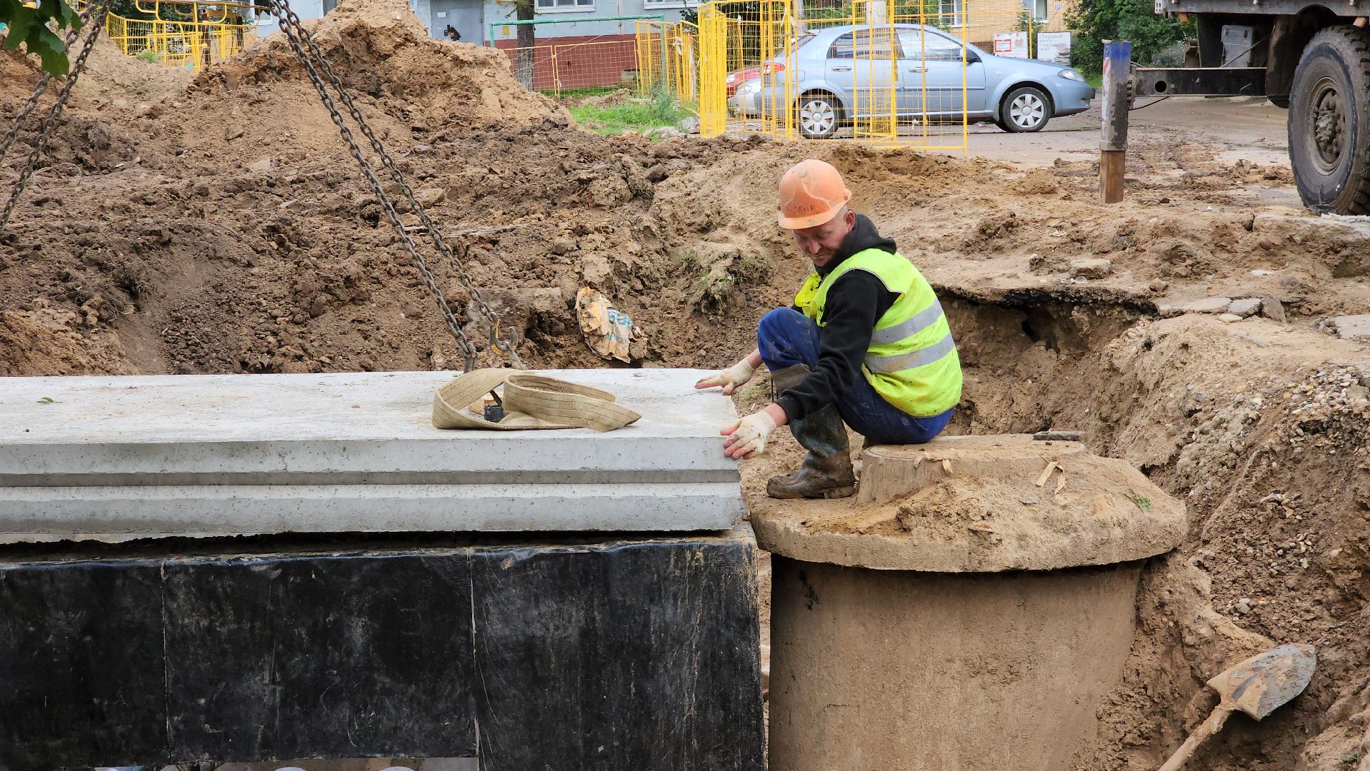 жкх, замена теплосетей, новые теплокамеры, руза,