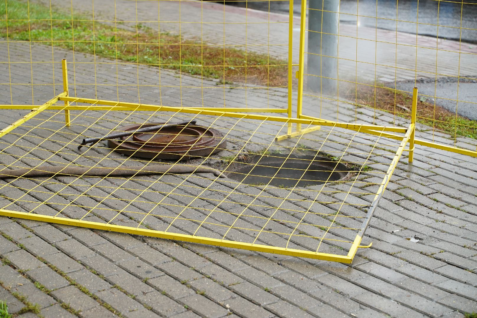 прорыв, трубы, ликвидация,