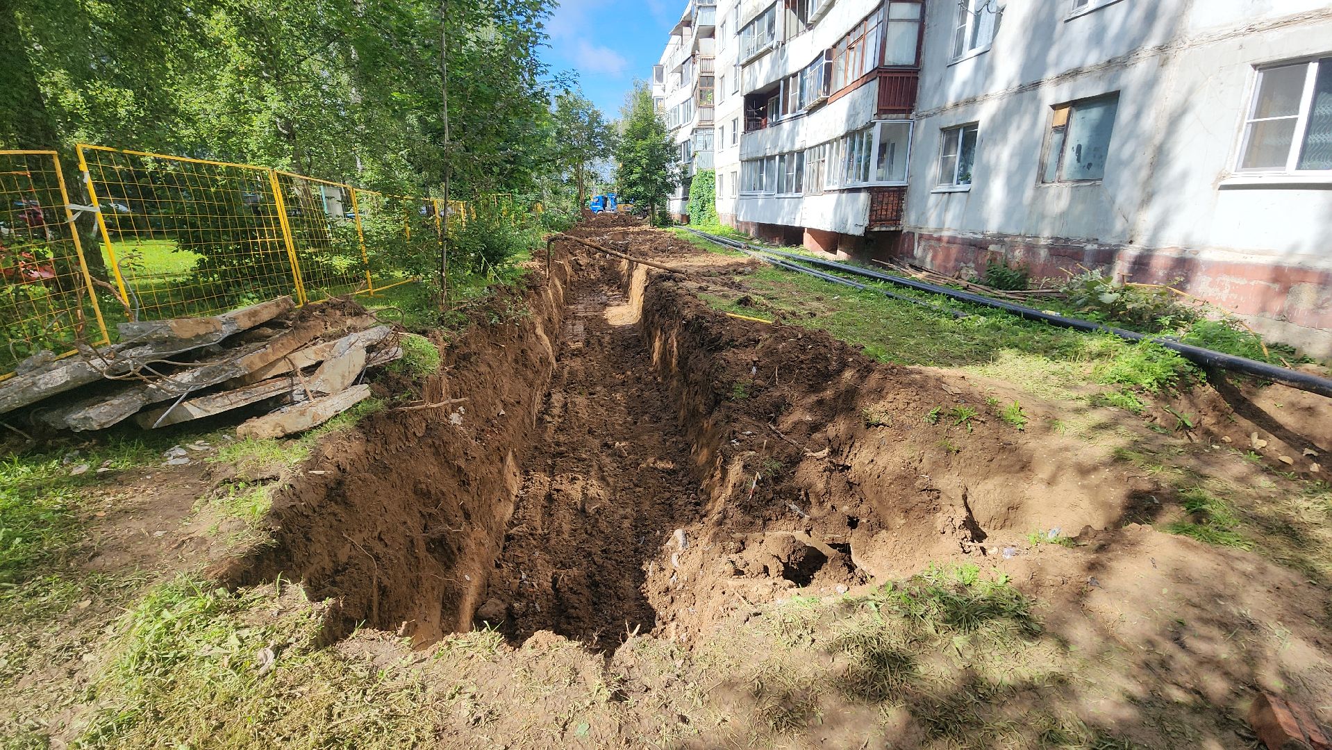 волоколамск, сычево, ремонт теплосетей,