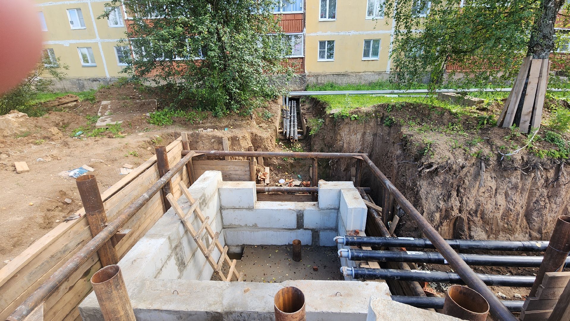 волоколамск, сычево, ремонт теплосетей,