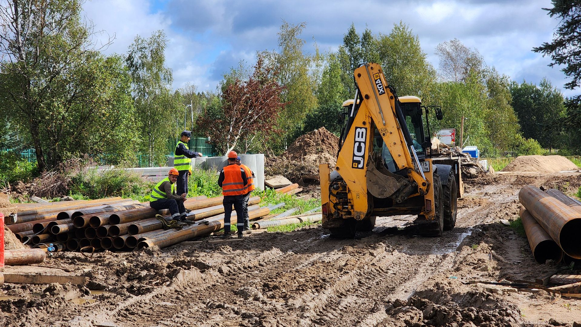 волоколамск, сычево, ремонт теплосетей,