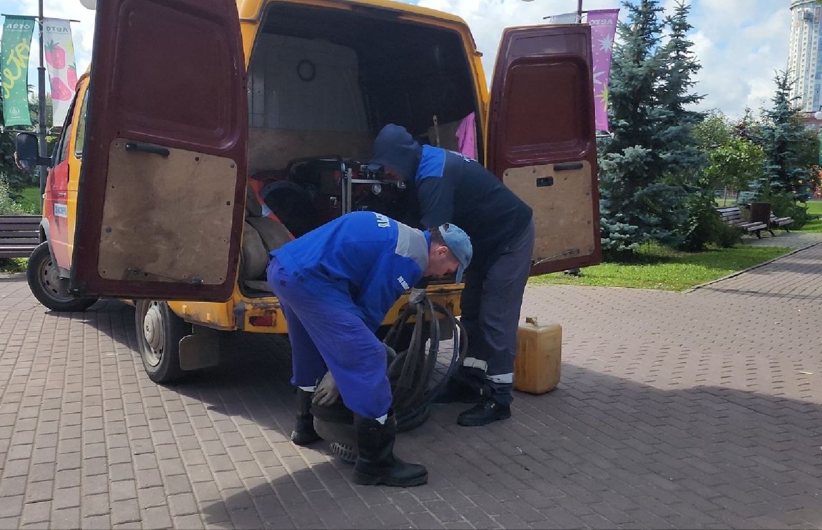 трубопровод, прорыв, авария, устранение аварии,