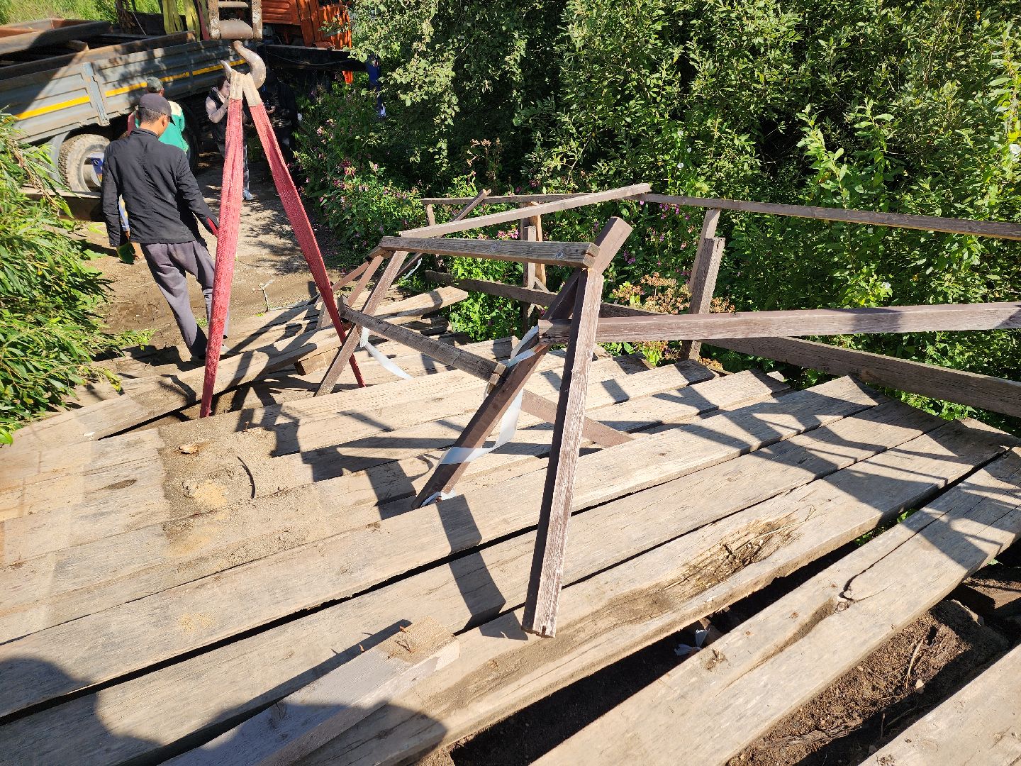 солнечногорск, тимоново, мост, жители, ремонт,