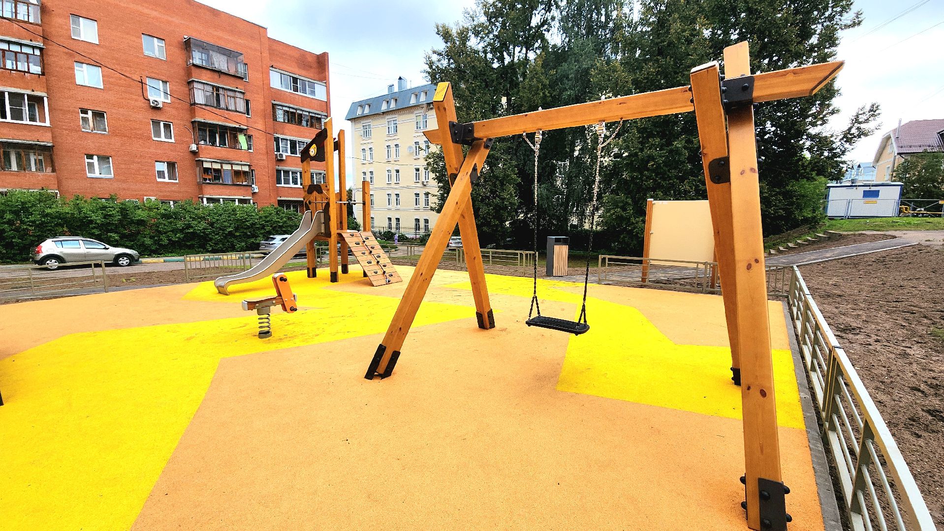 серпухов, подмосковье, новая детская площадка,