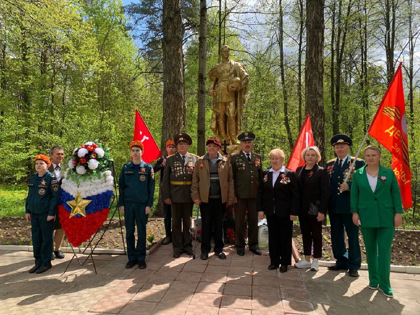 Звенигород, День Победы, автопробег, возложение цветов