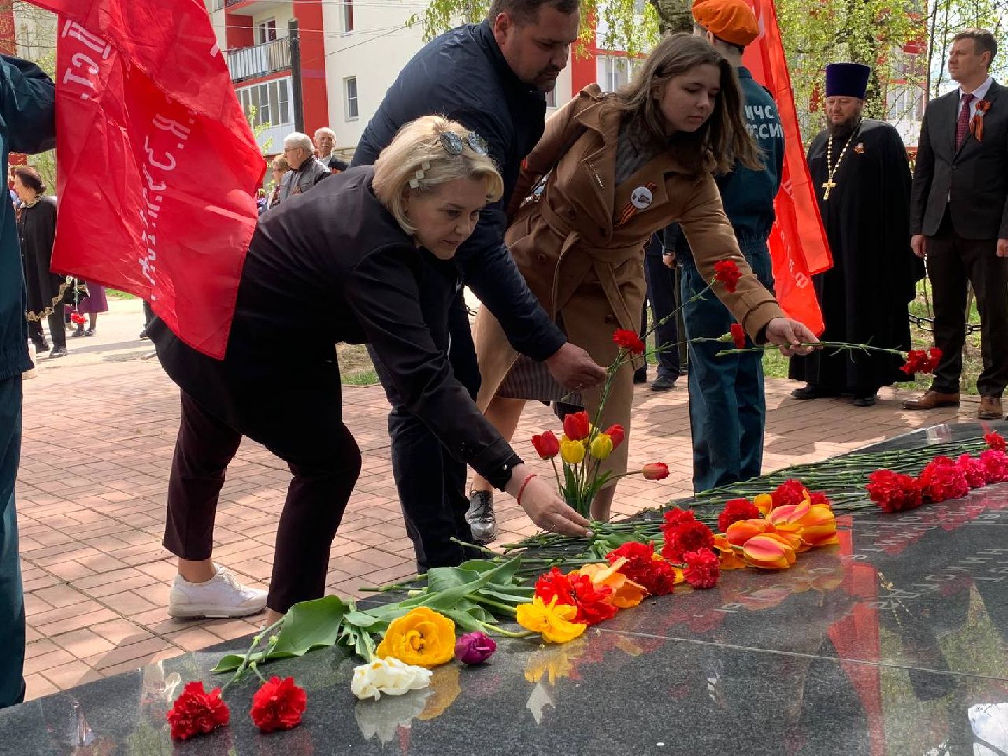 Звенигород, День Победы, автопробег, возложение цветов