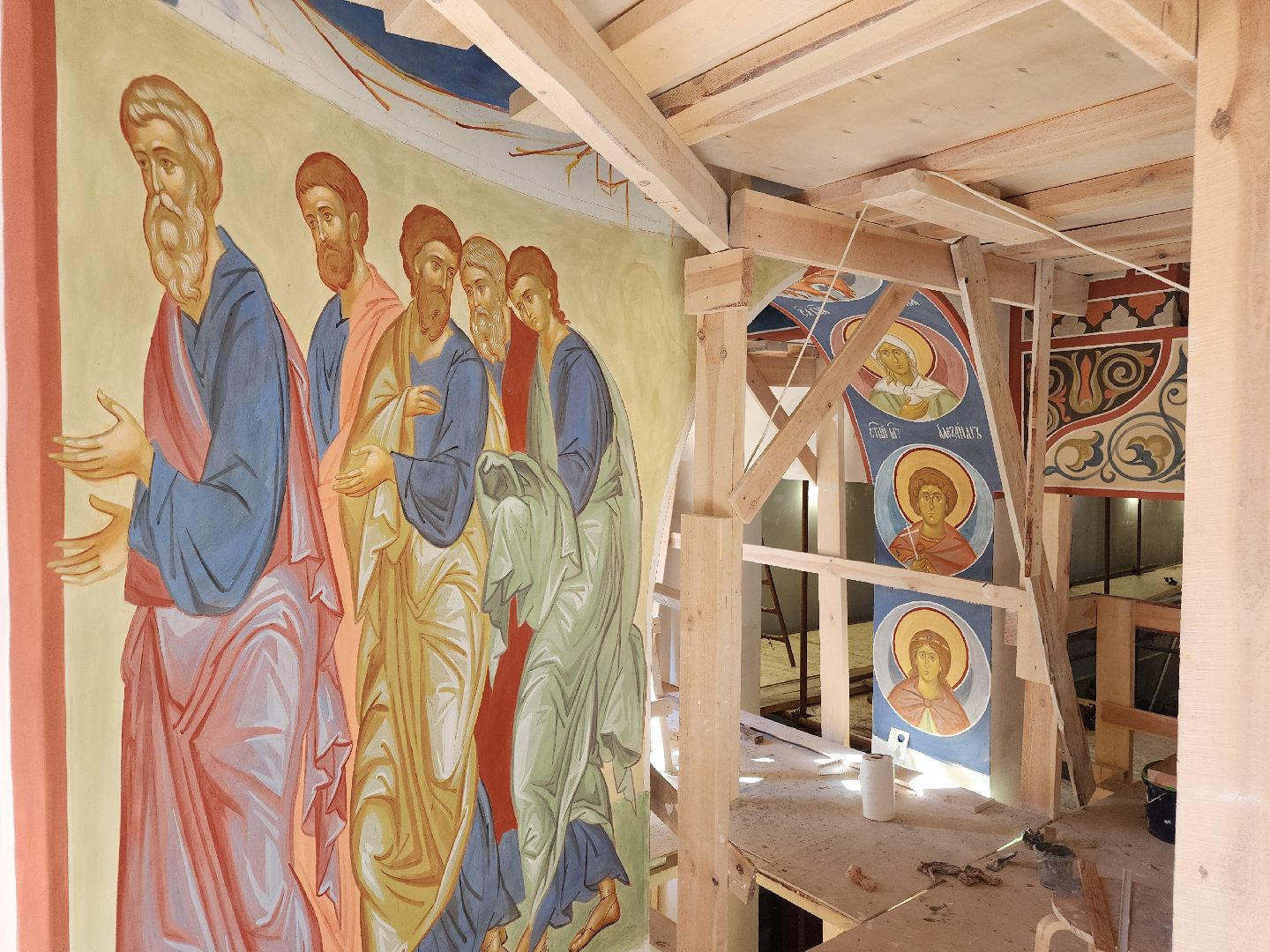 фрязино, роспись храма, иконописец, иконопись,