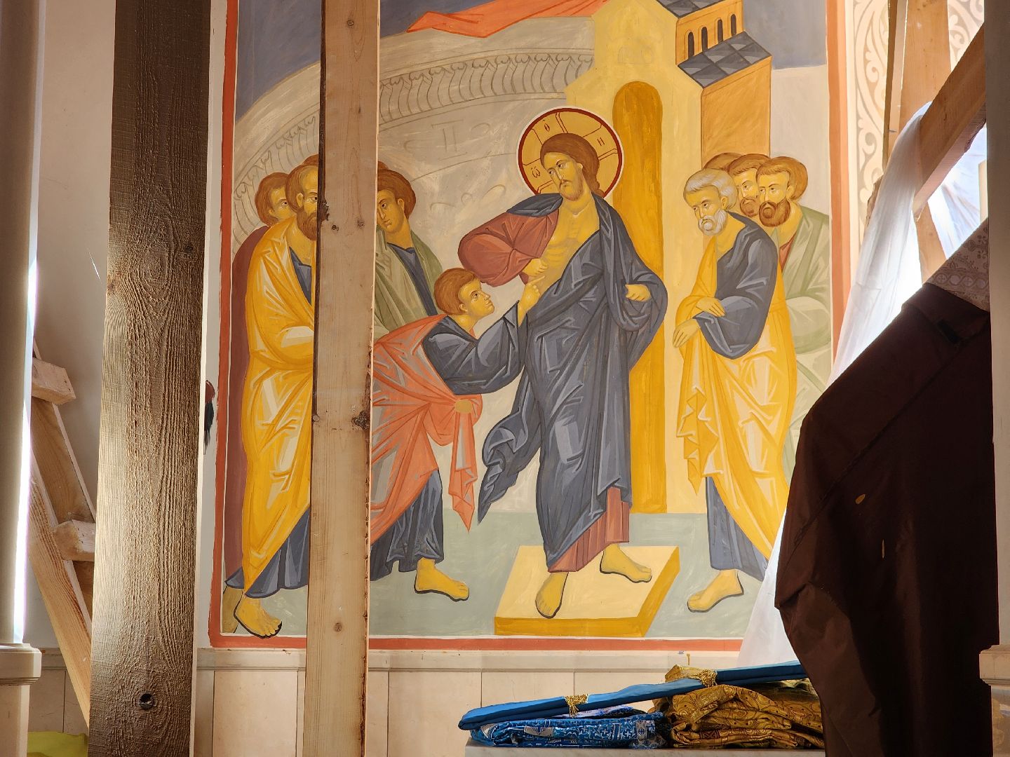 фрязино, роспись храма, иконописец, иконопись,