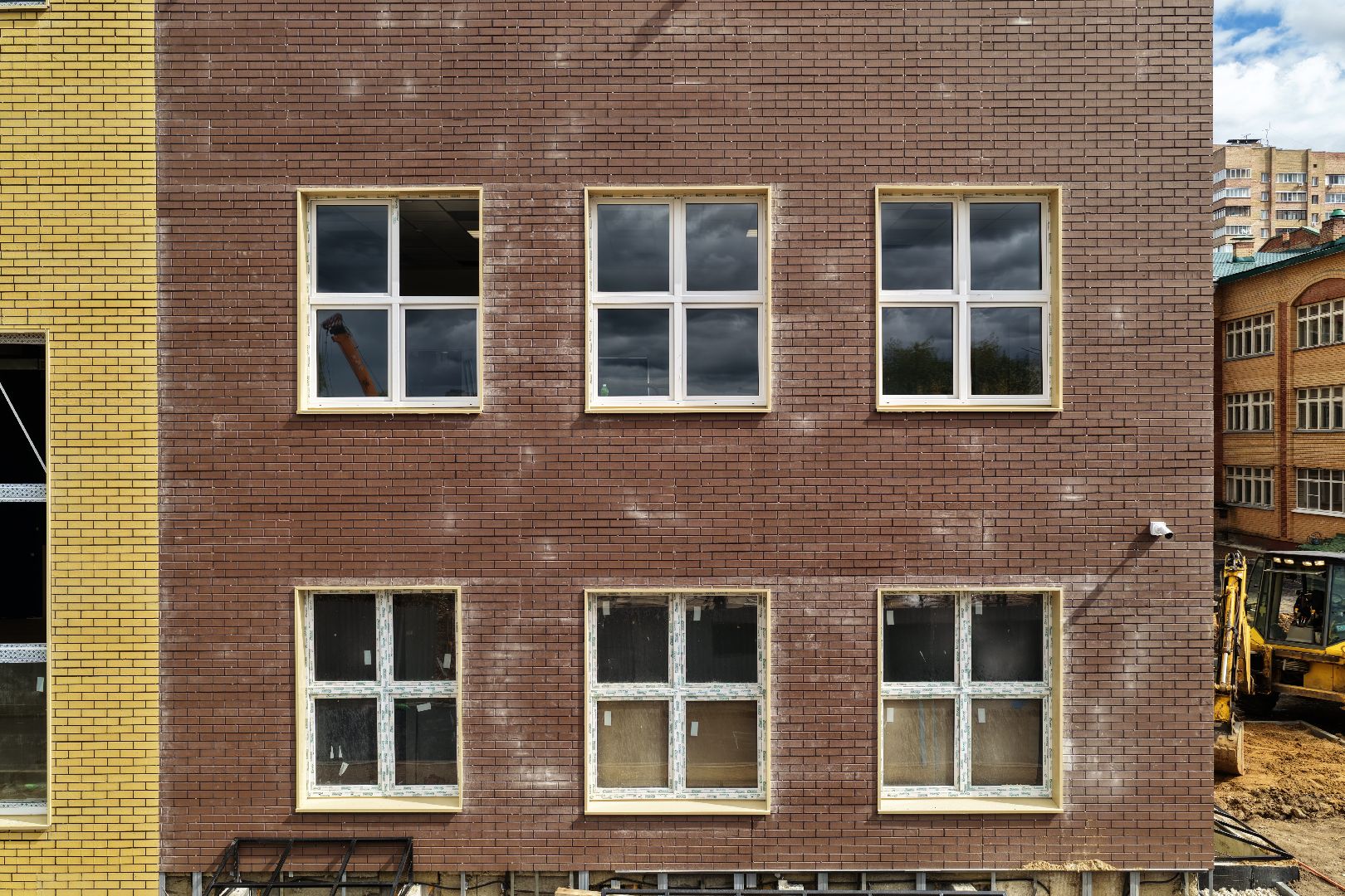 видео с коптера, школа 29 имени забродина, новый корпус школы в подольске,