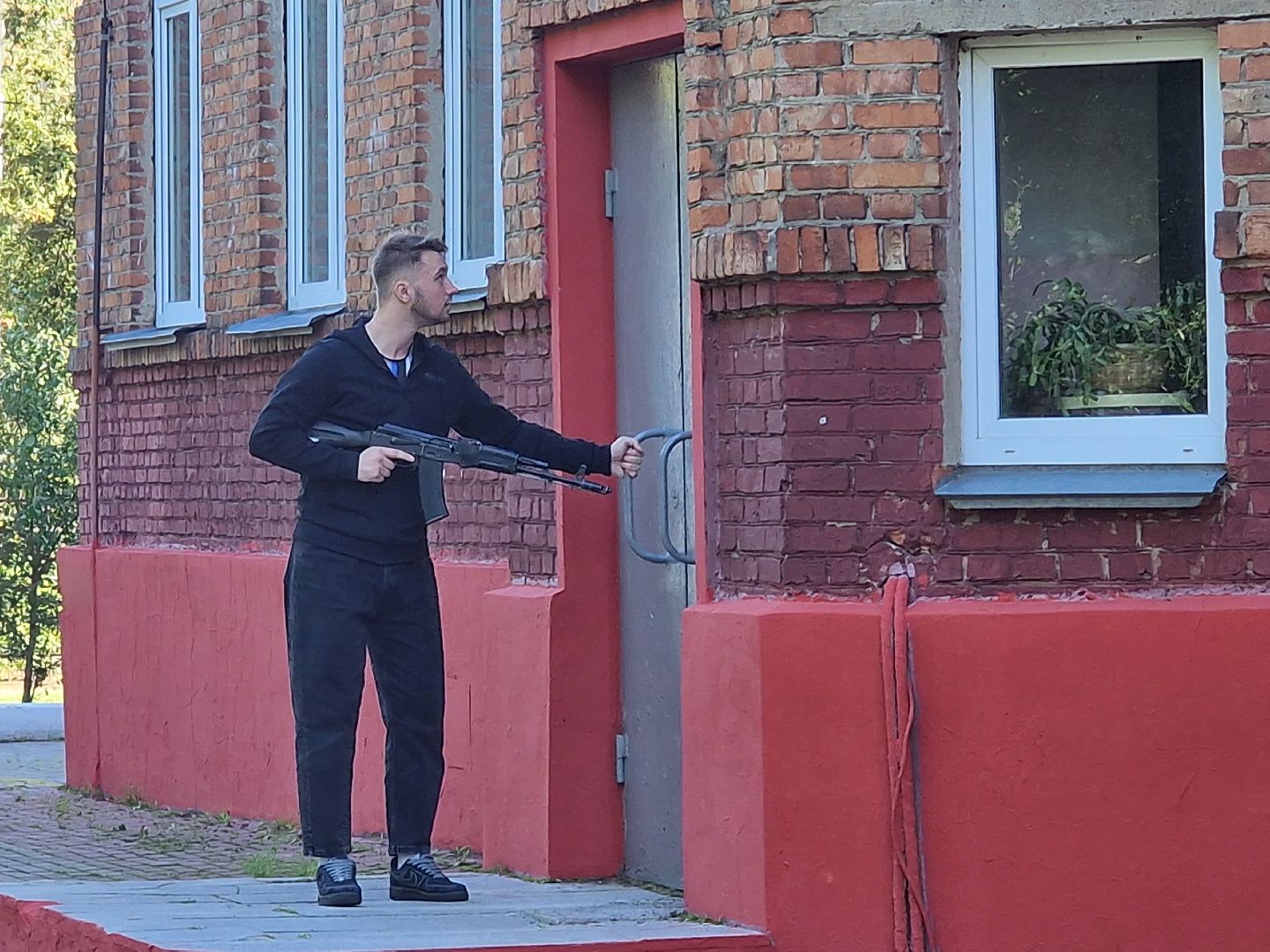 МЧС учения в школе 11 в Балашихе,