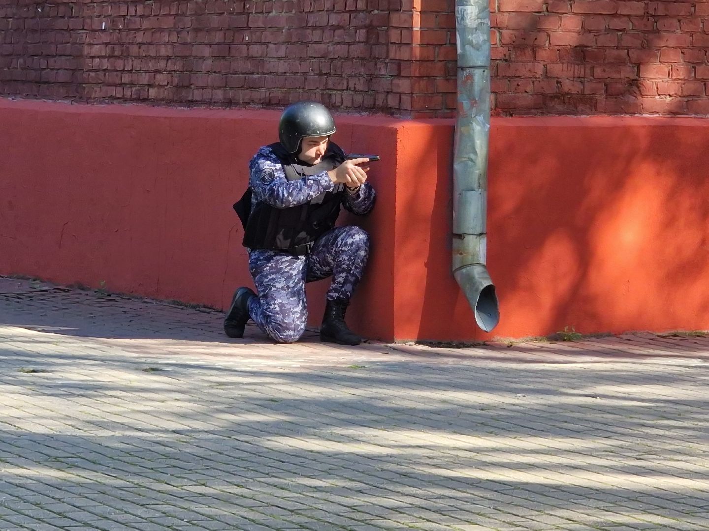 МЧС учения в школе 11 в Балашихе,