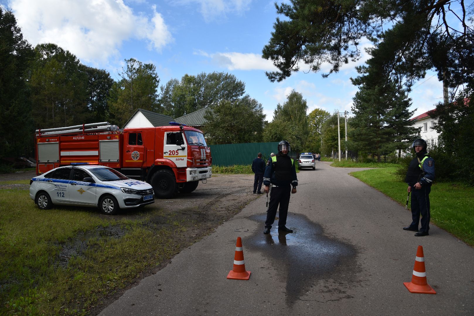 лотошино, ошейкинская школа, антитеррор, антитеррористическая безопасность, учения в школе, росгвардия, полиция, мособлпожспас,