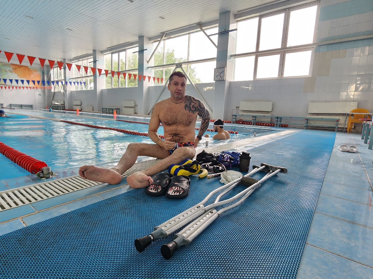 фрязино, зимнее плавание, арктика, паралимпийцы, заплыв,