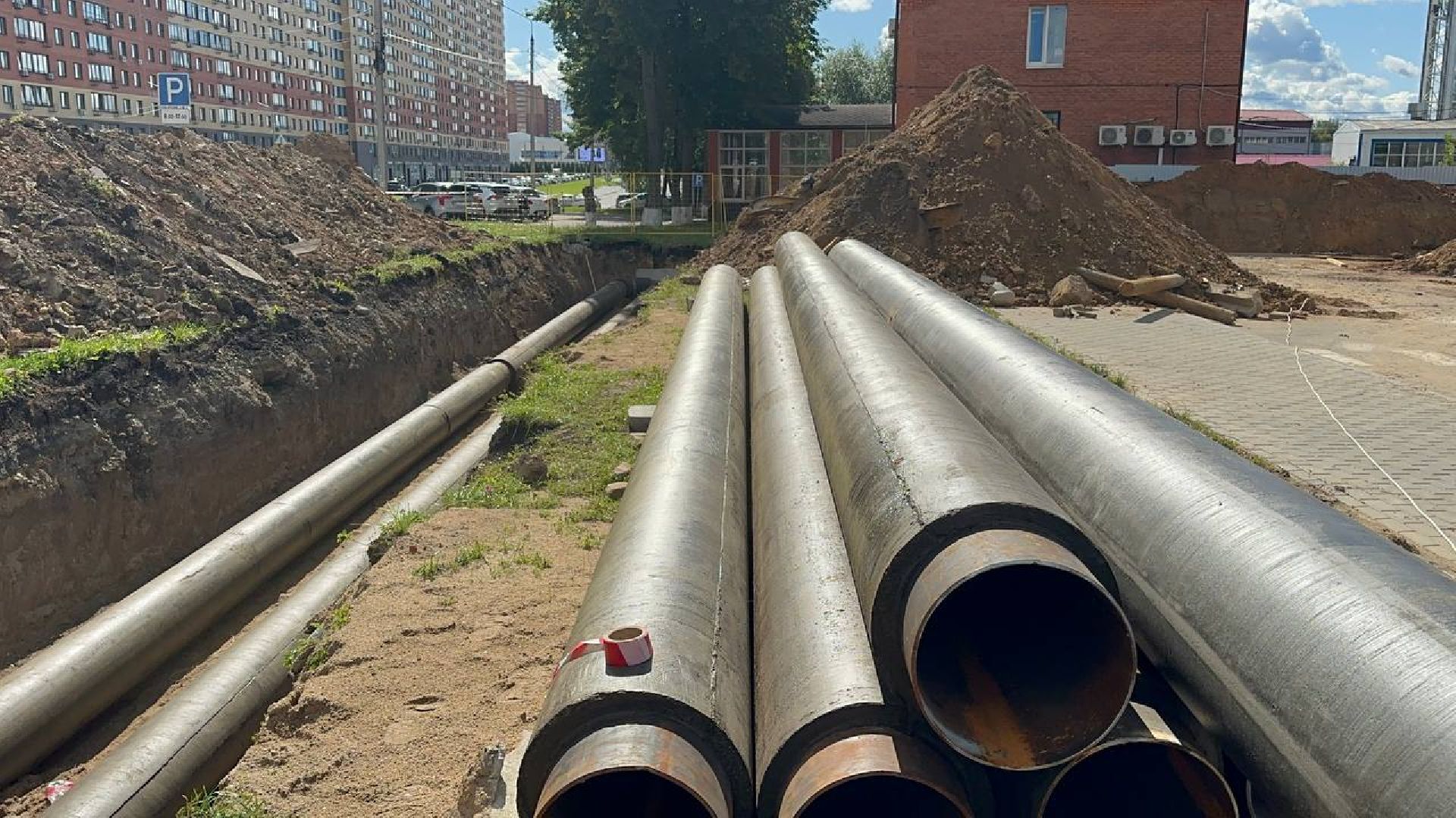 ремонт тепловых сетей, домодедово, жкх,