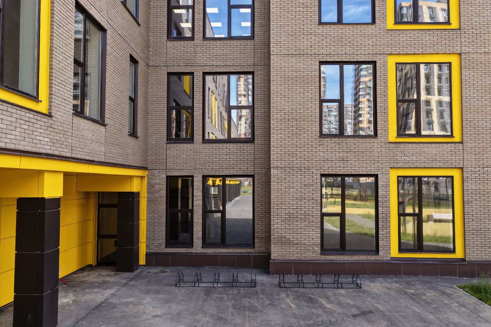 видео с коптера, новая школа в балашихе, школа в жк героев,