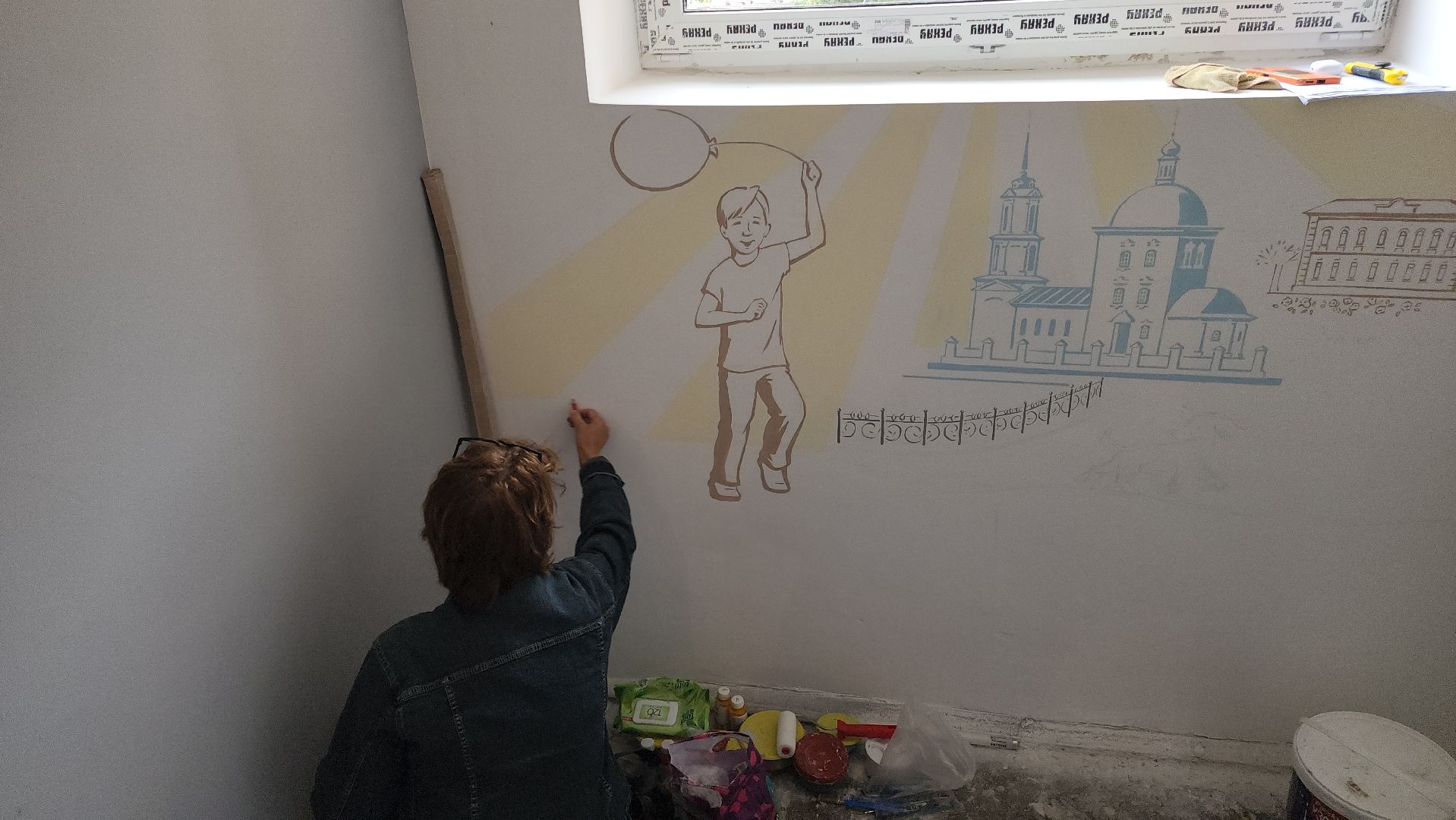 Зарайск, Подъезд-музей в Зарайске, Ремонт подъезда,