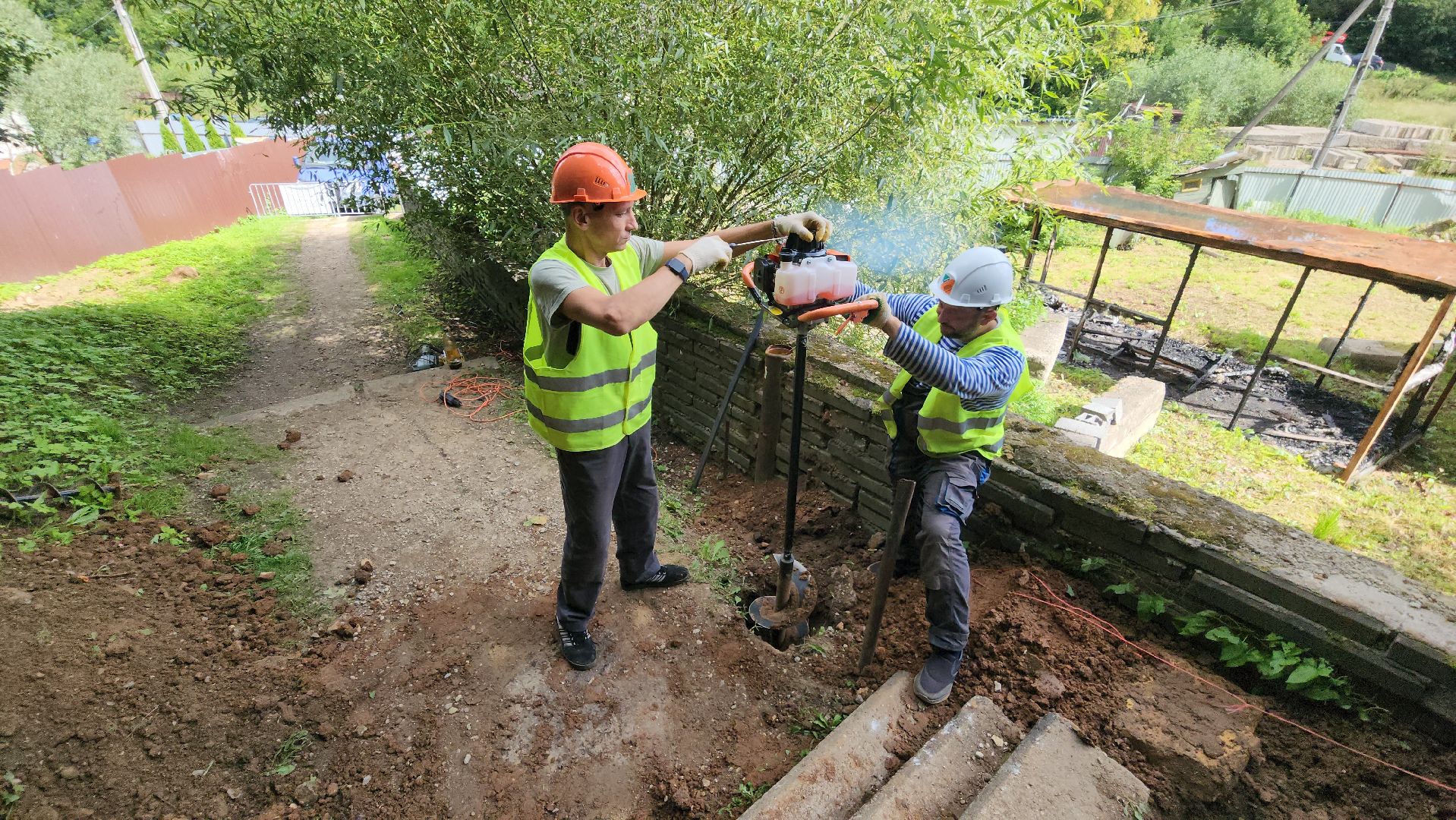 руза, парк городок, ремонт лестницы , благоустройство,