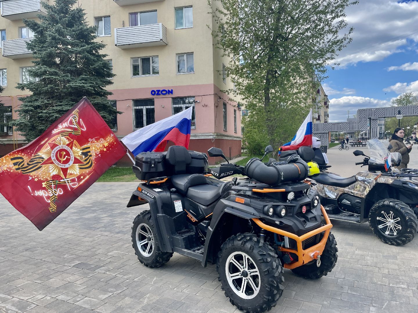 Клин, День Победы, автопробег, память