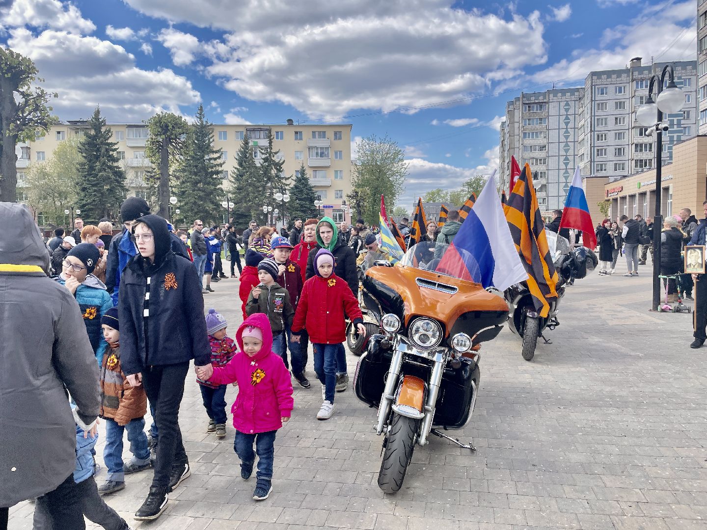 Клин, День Победы, автопробег, память