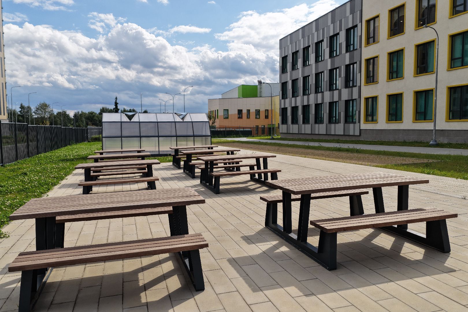 видео с коптера, школа пушкино, новая школа в жк новое пушкино,