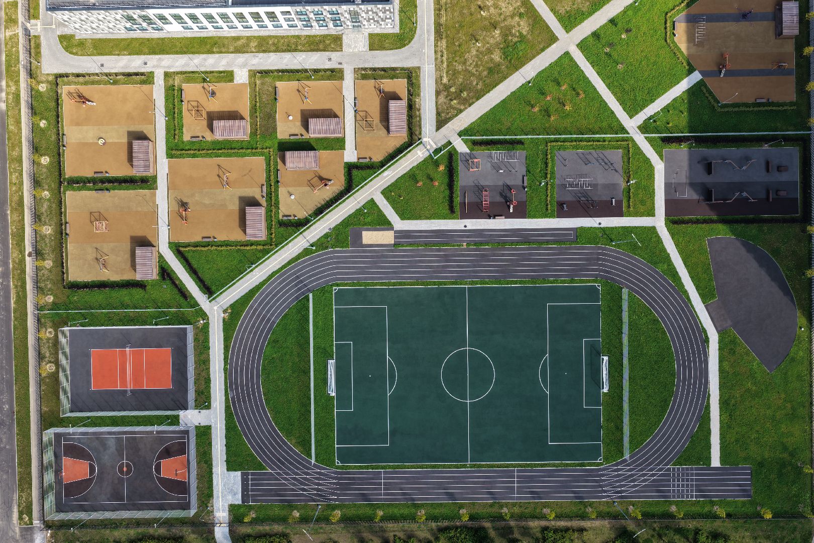 видео с коптера, школа пушкино, новая школа в жк новое пушкино,