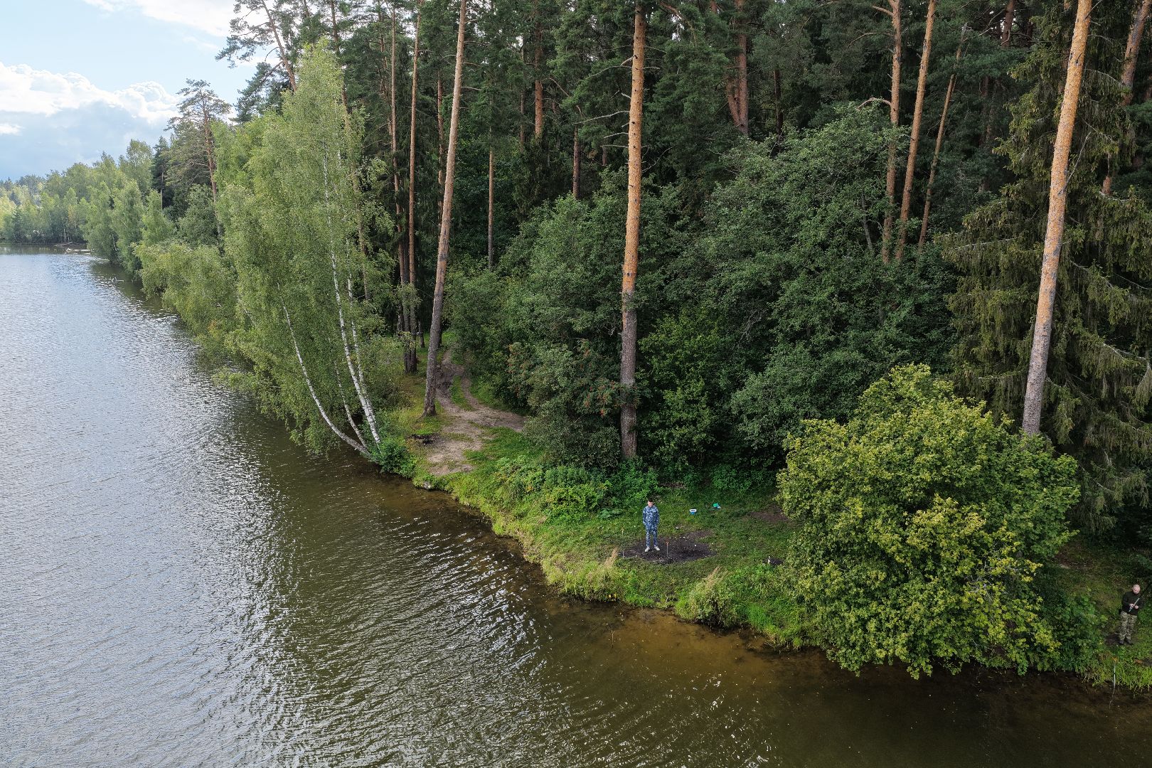 видео с коптера, очистка Ваулинской плотины, экология подмосковья,