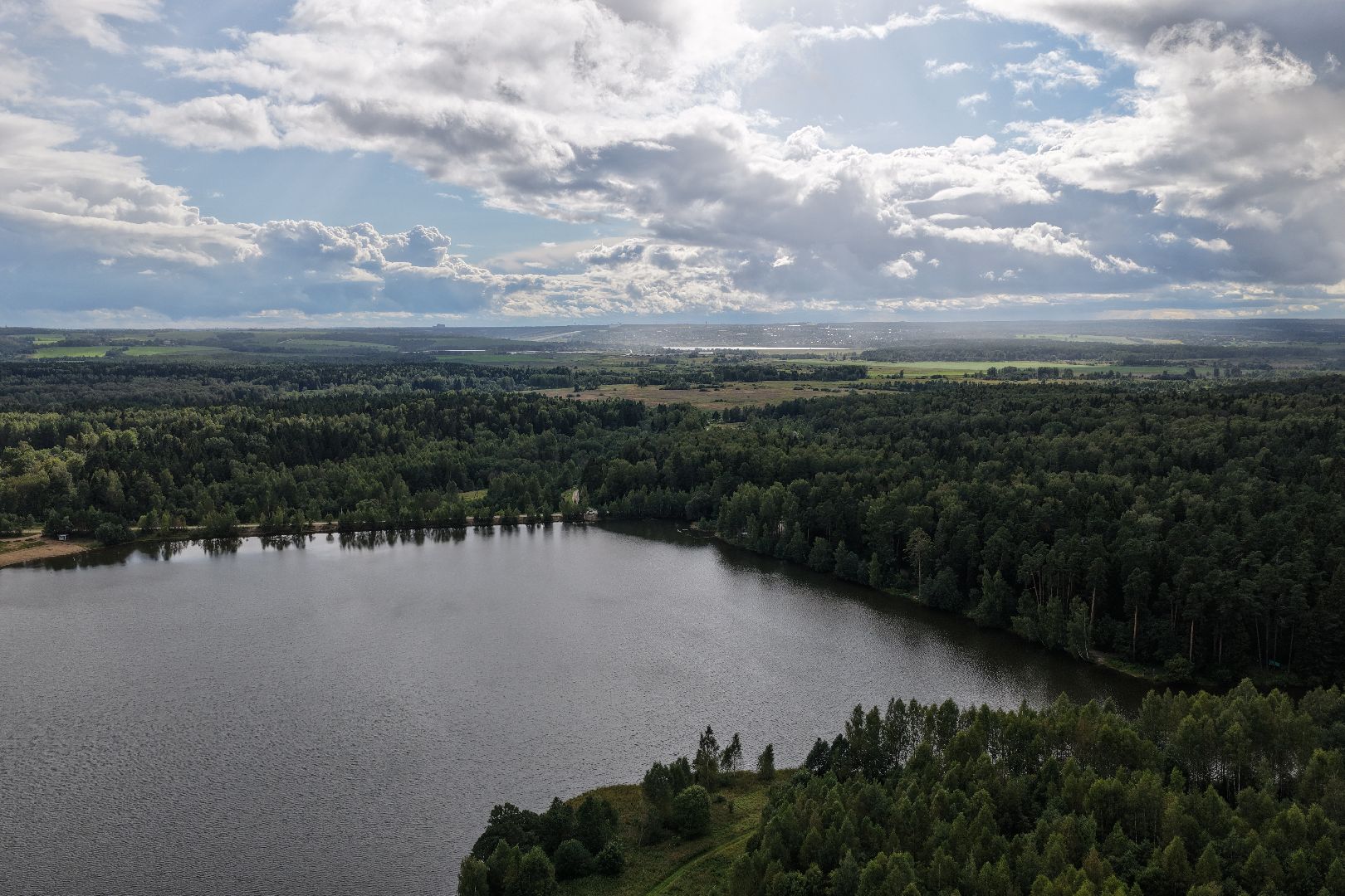 видео с коптера, очистка Ваулинской плотины, экология подмосковья,